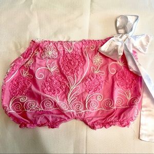 Dew Drops Couture S 3-6 Months Pink White Bloomers